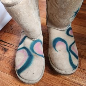 Womens graffiti Ugg Boots